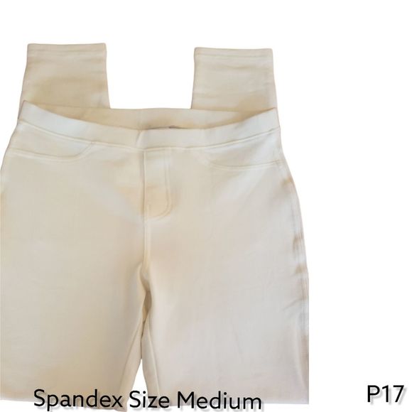 NWT No Nonsense White Jeggings, Elastic Waist, Size Medium